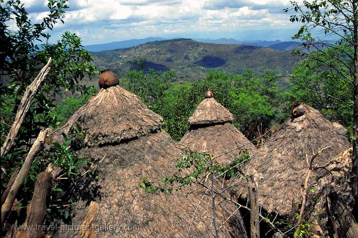 Konso village rooftops