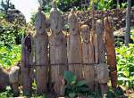 Konso village, waga, wooden burial statues