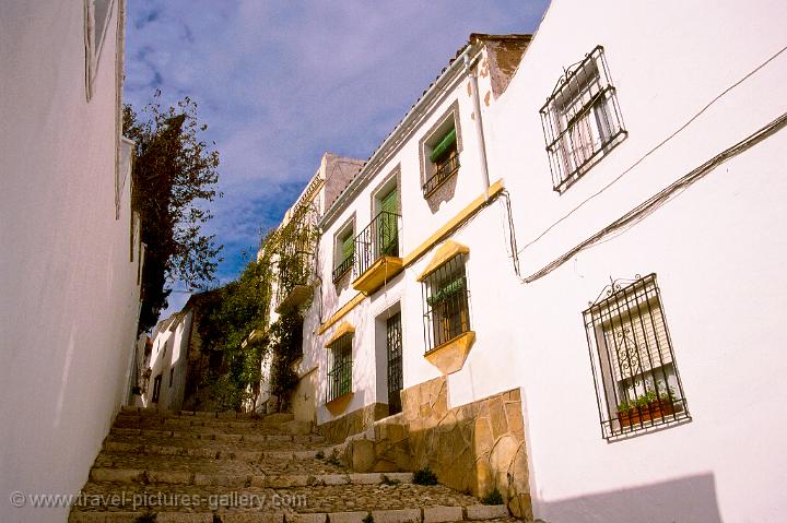 steep street in the old town of Ronda