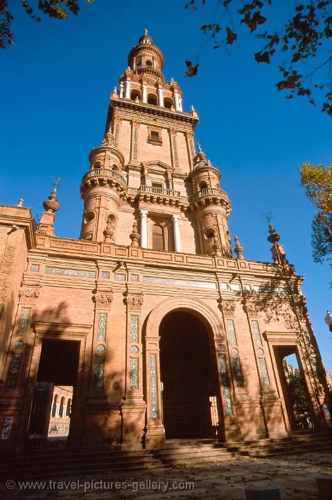 South tower at the Plaza de Espana, Sevilla