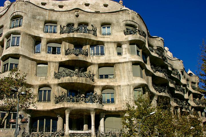 the Pedrera (Casa Mila or Milo), by Antoni Gaudi
