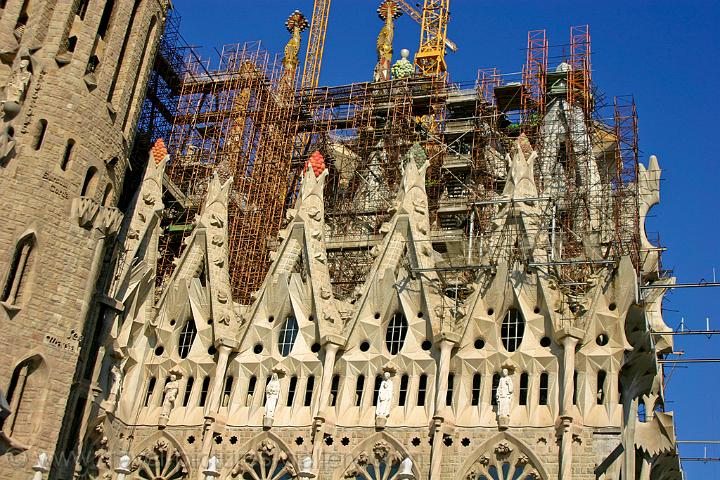 work on the Sagrada Famila continues (Gaudi)