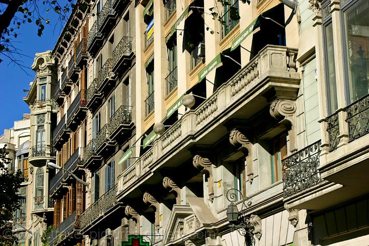 facades on the Passeig de Gracia
