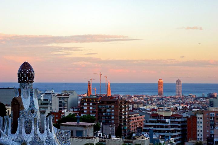 view over the city from Parc Gell