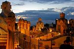 on the roof of Casa Batlo (Gaudi)