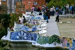 mosaic in the Parc Güell, Gaudi