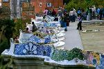 mosaic in the Parc Gell, Gaudi