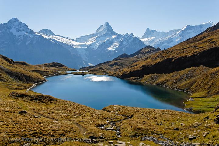 Bachalpsee, a small lake on the Grindelwald to Schynige Platte walk