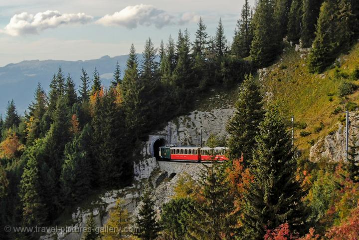 the Schynige Platte train