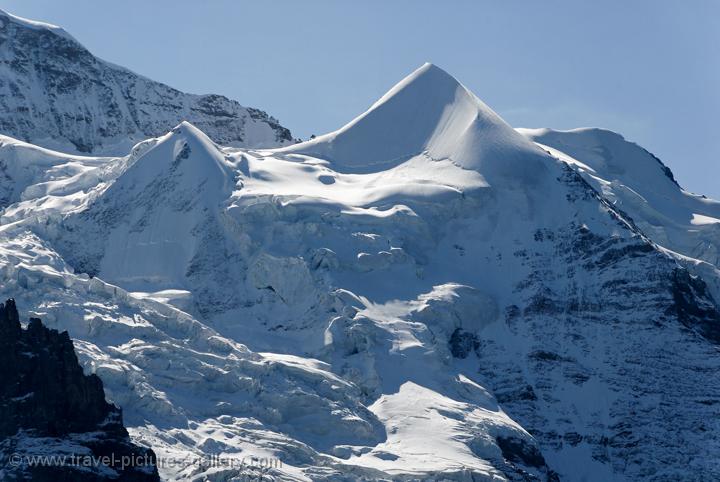 a peak near the Jungfrau, glacier