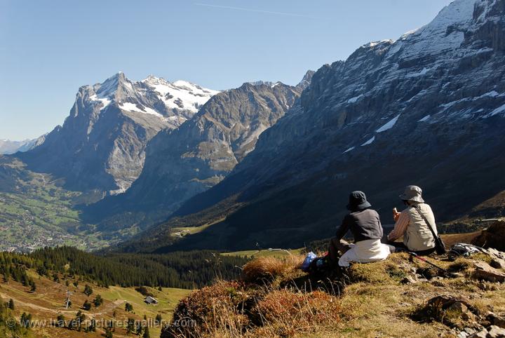 enjoying the view, Wetterhorn