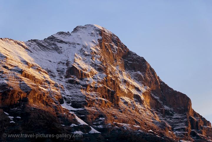 late sun on the Eiger north face