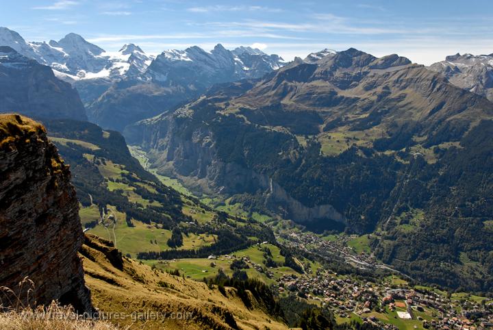 the Lauterbrunnen Valley from Mannlichen