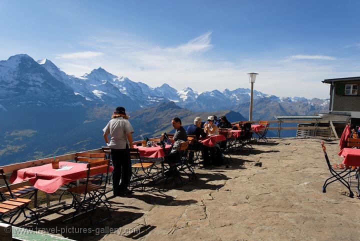 the panorama from a high terrasse