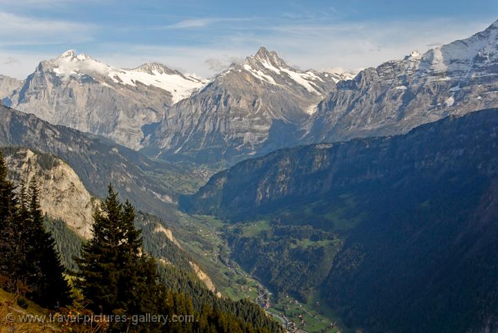 Grindelwald, Wetterhorn and Schreckhorn