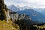 Eiger, Monch, Jungfrau on the Grindelwald from Schynige Platte walk