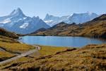 Bachalpsee, a small lake on the Grindelwald to Schynige Platte walk