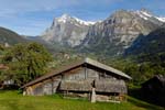 traditional alpine farmhouse, Wetterhorn, Grindelwald