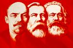 Lenin, Engels and Marx, (Moscow 1988 May parade)