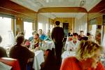 in the dining car restaurant