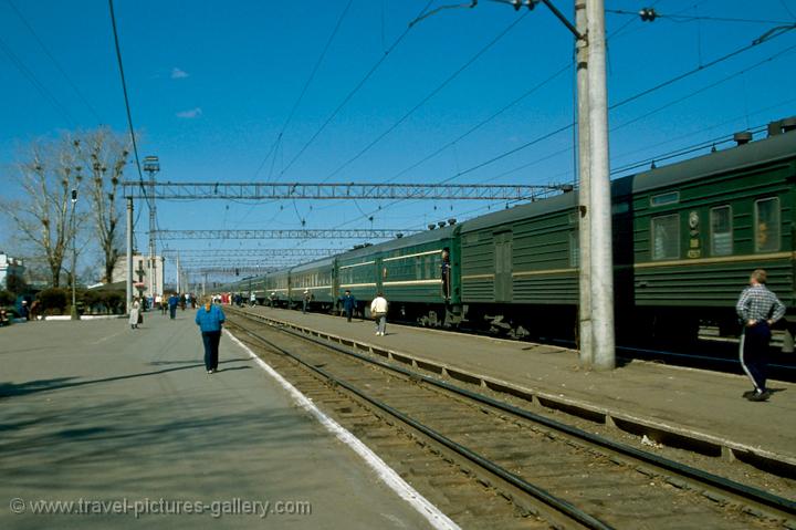 exercise along the platform during the 6 1/2 day journey from Moscow to Beijing
