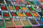 market stand selling typical Arabian herbs