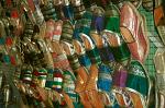 typical Berber shoes in the souq