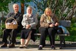 Kyiv, Kiev, St Michael's Monastery, people at the Easter celebration