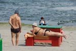 Odessa, people at the beach, Caspian Sea