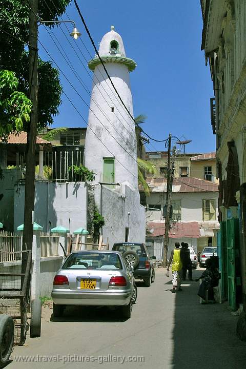 mosque minaret, old town of Mombasa