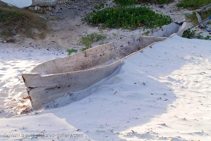 old fishing boat, Nyali Beach