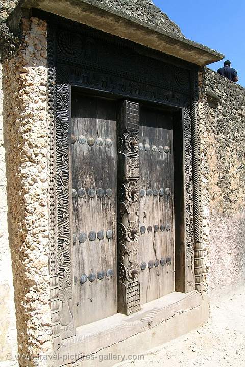 decorated door, Fort Jesus