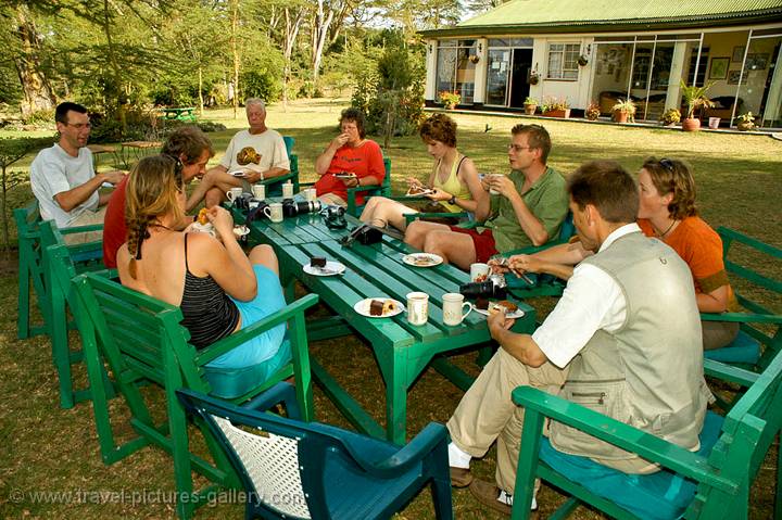 high tea at the Elsamere Conservation Centre Estate