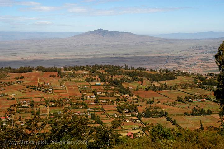 landscape of the Rift Valley, Mt Longonot Volcano