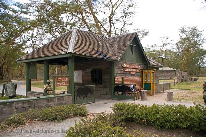 the entrance gate