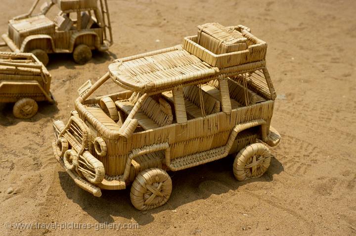 wicker toy bus, Zambia