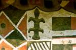 decorations at a Ndebele house, Zimbabwe