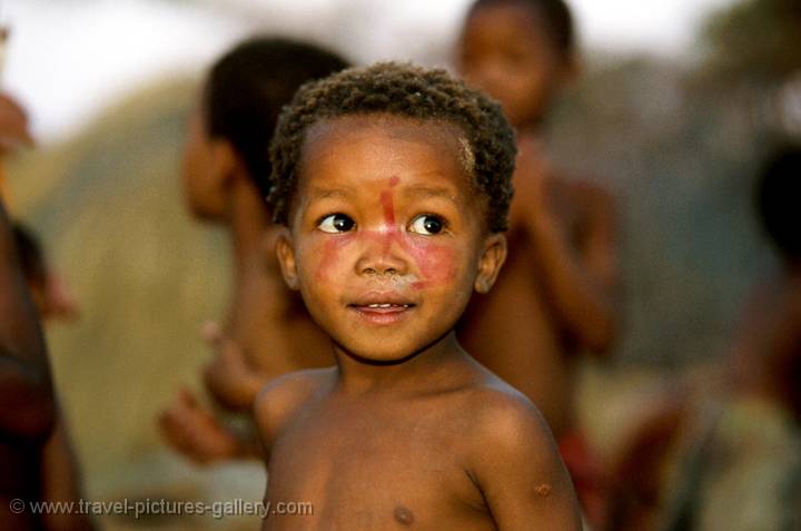 a San boy of the Kalahari