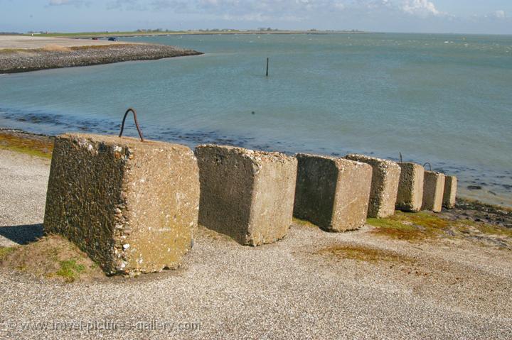 concrete blocks, Storm surge barrier, Neeltje Jans, Delta Works