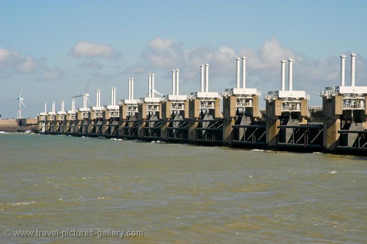 Storm surge barrier, Neeltje Jans, Delta Works, Zeeland