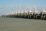 Storm surge barrier, Neeltje Jans, Delta Works, Zeeland