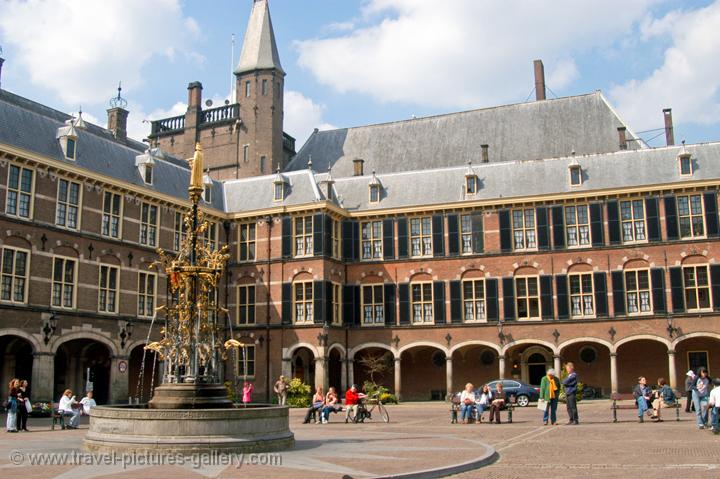 the Binnenhof, seat of the Dutch Government, The Hague