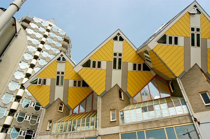 the Cube Houses, Rotterdam designed by Piet Blom