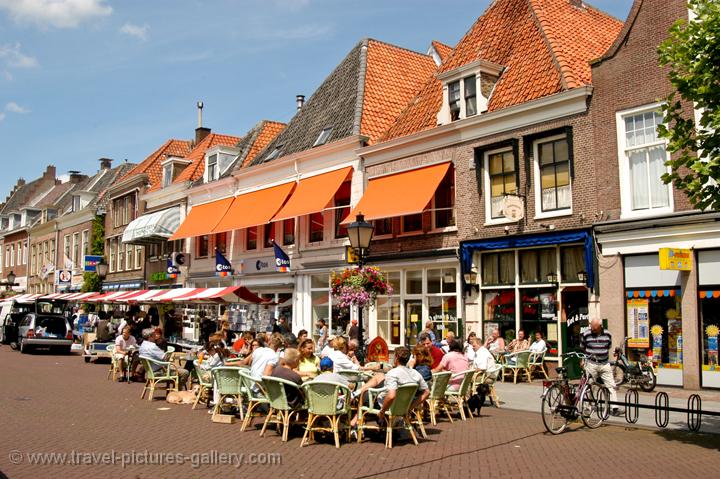 outdoor cafe, Culemborg market