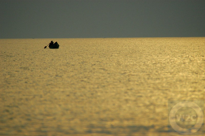 Uganda - sunset on Lake Edward