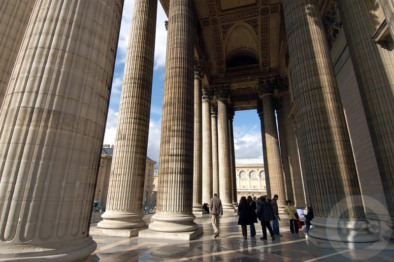 France - Paris - colonnade of the Pantheon