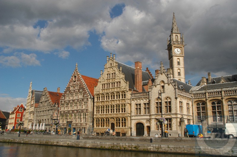 Belgium- Ghent - Guild Houses on the Graslei