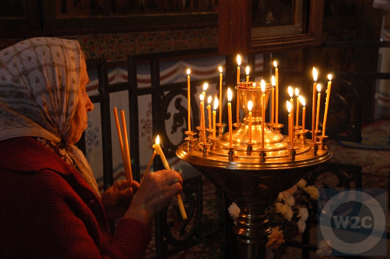 Russia - the Golden Ring - at the Cathedral of St. Sophia, Novgorod Kremlin