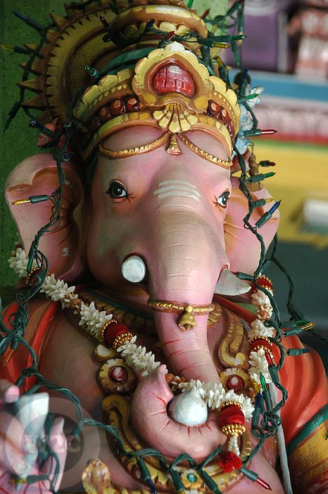 Singapore - statue of Ganesh (Ganesha) Sri Krishnan Temple