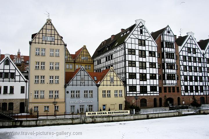 German style houses on the Motlawa River
